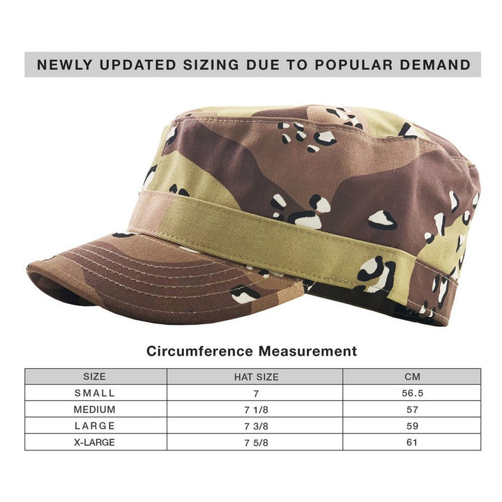 Ethos Army Cadet Cap i 100% Bomuld - Desert CAMO - Army Cap fra Ethos hos The Prince Webshop