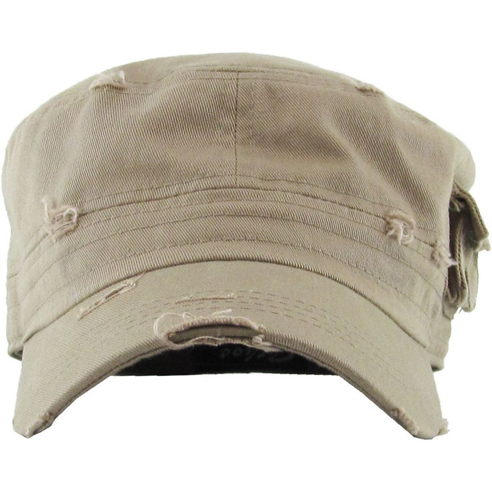 Ethos Army Cadet Cap i 100% Bomuld Distressed - 3 FARVER - Army Cap fra Ethos hos The Prince Webshop