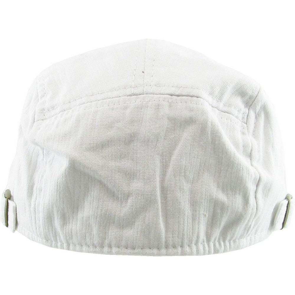 Gatsby Sommer Sixpence Kasket - Hvid - Flat Cap fra Ethos hos The Prince Webshop