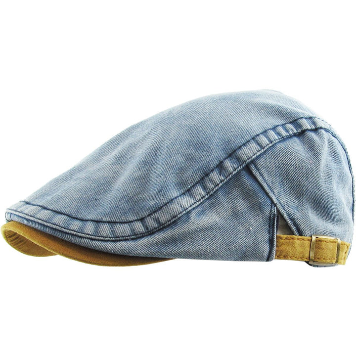 Denim Flat Cap Ivy Kasket - vælg mellem 3 Farver - Flat Cap fra Ethos hos The Prince Webshop