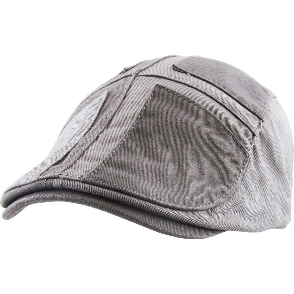 Grå Stonewashed Flat Cap Ivy Kasket - Flat Cap fra Ethos hos The Prince Webshop