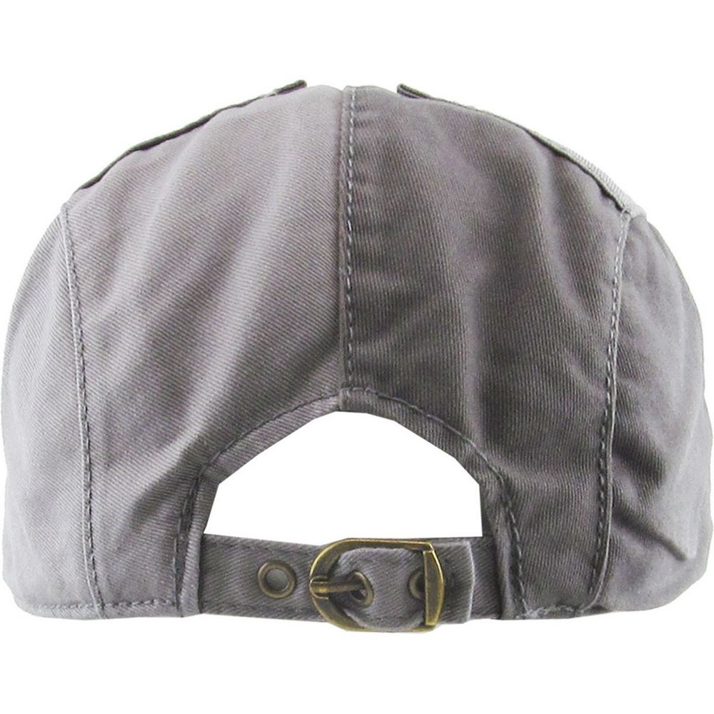 Grå Stonewashed Flat Cap Ivy Kasket - Flat Cap fra Ethos hos The Prince Webshop