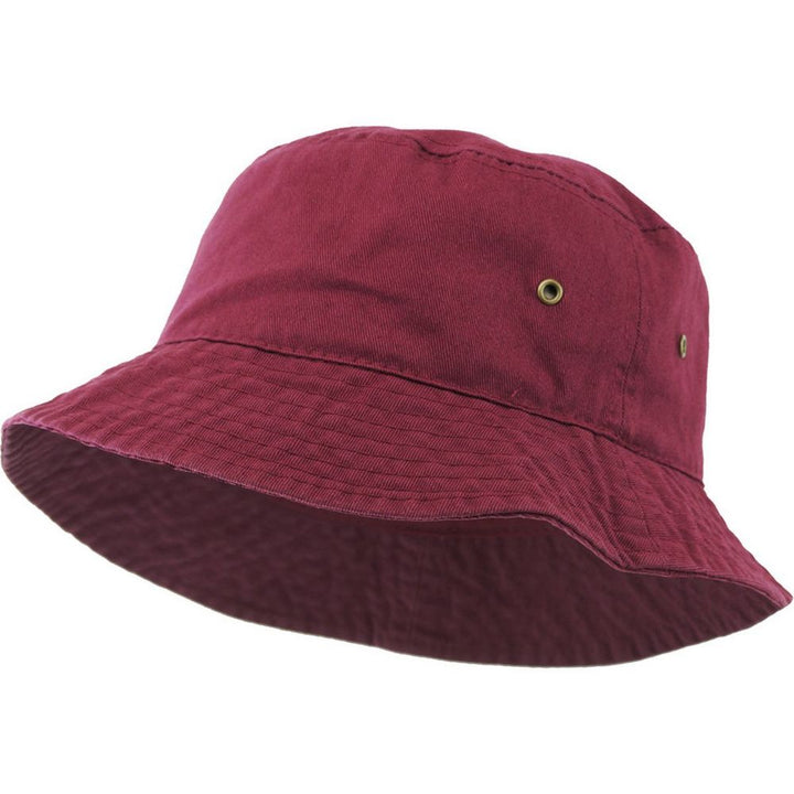 Ethos Cotton Bucket Hat - Vinrød Bomuld Bøllehat - Bucket Hat fra Kim & Bae Classic Headwear hos The Prince Webshop