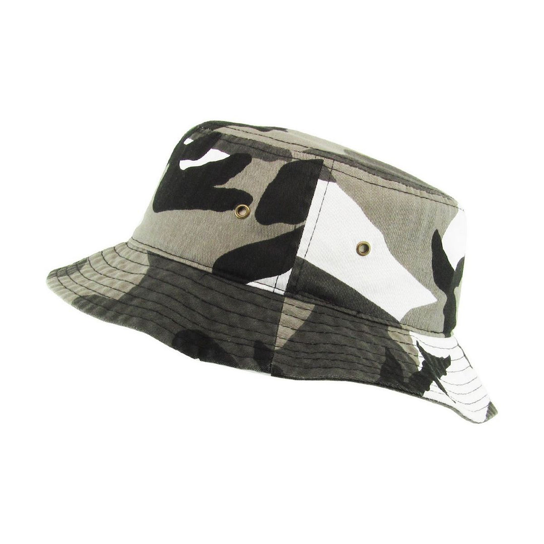 Ethos Cotton Bucket Hat - City Camo Bomuld Bøllehat - Bucket Hat fra Kim & Bae Classic Headwear hos The Prince Webshop