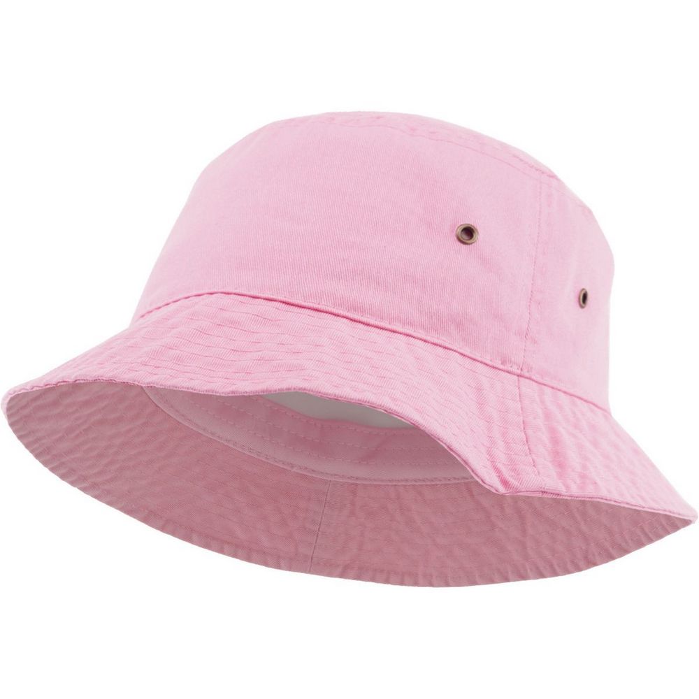 Ethos Cotton Bucket Hat - Pink Bomuld Bøllehat - Bucket Hat fra Kim & Bae Classic Headwear hos The Prince Webshop