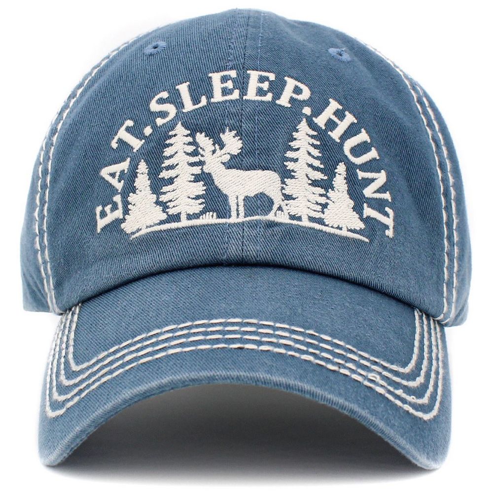 Eat Sleep Hunt Vintage Ballcap - vælg mellem 4 farver - Baseball Cap fra Ethos hos The Prince Webshop