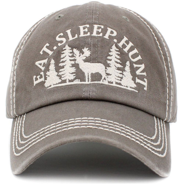 Eat Sleep Hunt Vintage Ballcap - vælg mellem 4 farver - Baseball Cap fra Ethos hos The Prince Webshop