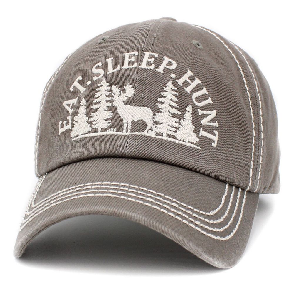 Eat Sleep Hunt Vintage Ballcap - vælg mellem 4 farver - Baseball Cap fra Ethos hos The Prince Webshop