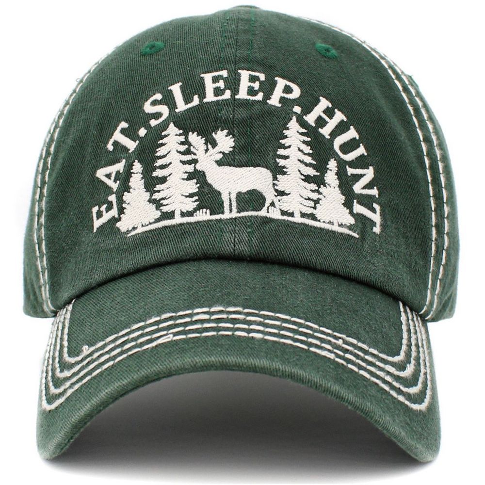 Eat Sleep Hunt Vintage Ballcap - vælg mellem 4 farver - Baseball Cap fra Ethos hos The Prince Webshop