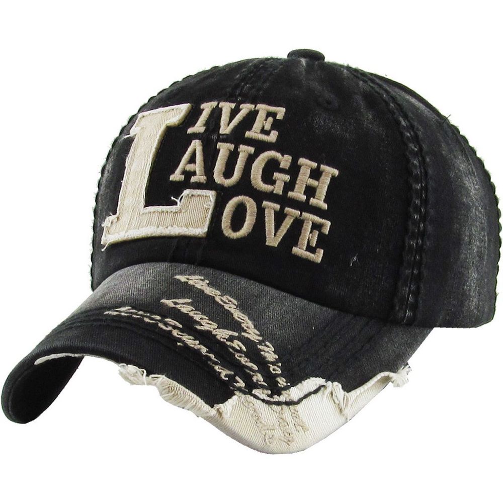 LIVE, LAUGH, LOVE Vintage Ball Cap - vælg mellem 8 farver - Baseball Cap fra Ethos hos The Prince Webshop