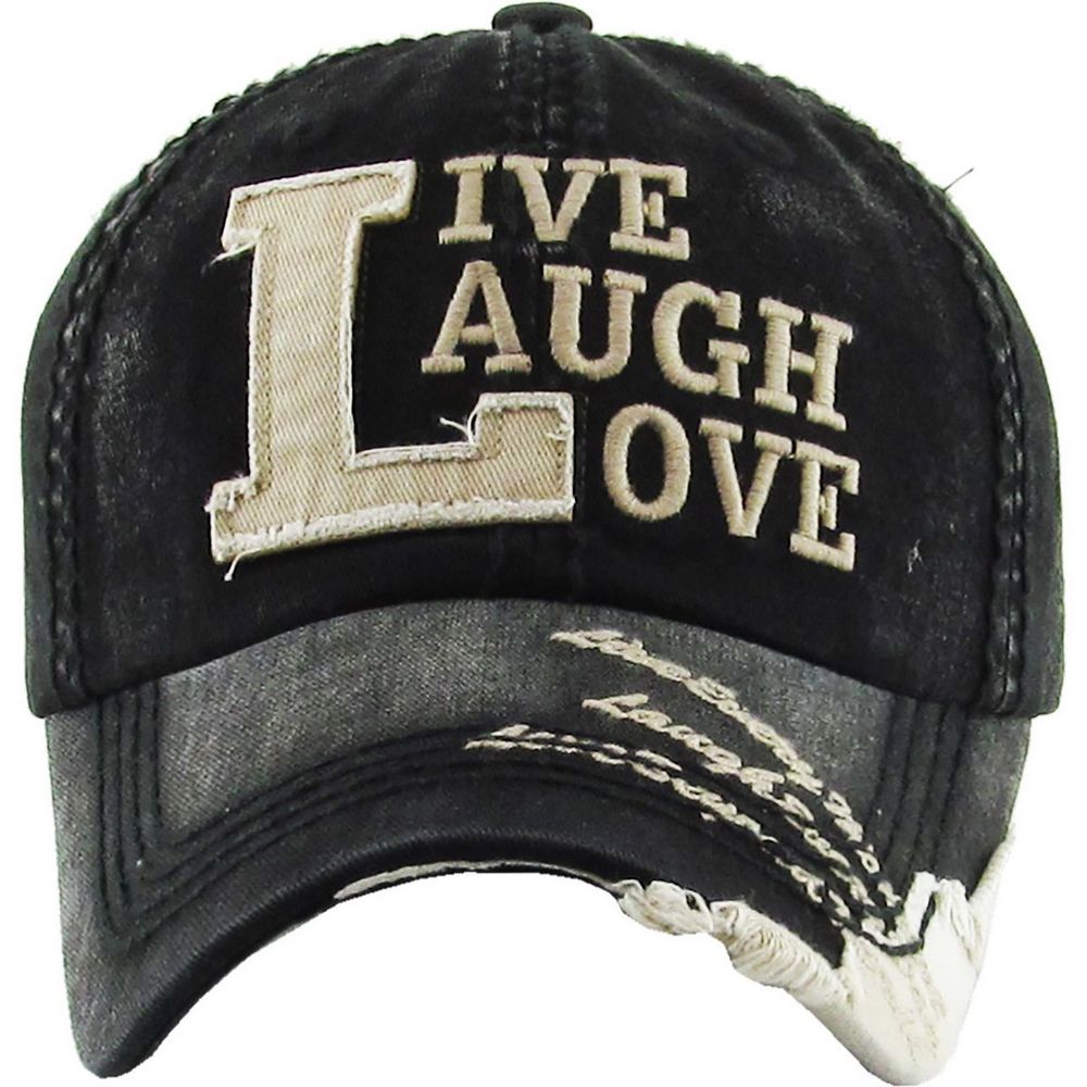 LIVE, LAUGH, LOVE Vintage Ball Cap - vælg mellem 8 farver - Baseball Cap fra Ethos hos The Prince Webshop