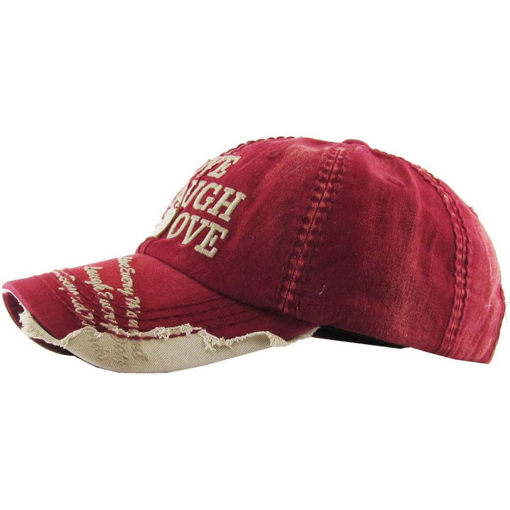 LIVE, LAUGH, LOVE Vintage Ball Cap - vælg mellem 8 farver - Baseball Cap fra Ethos hos The Prince Webshop