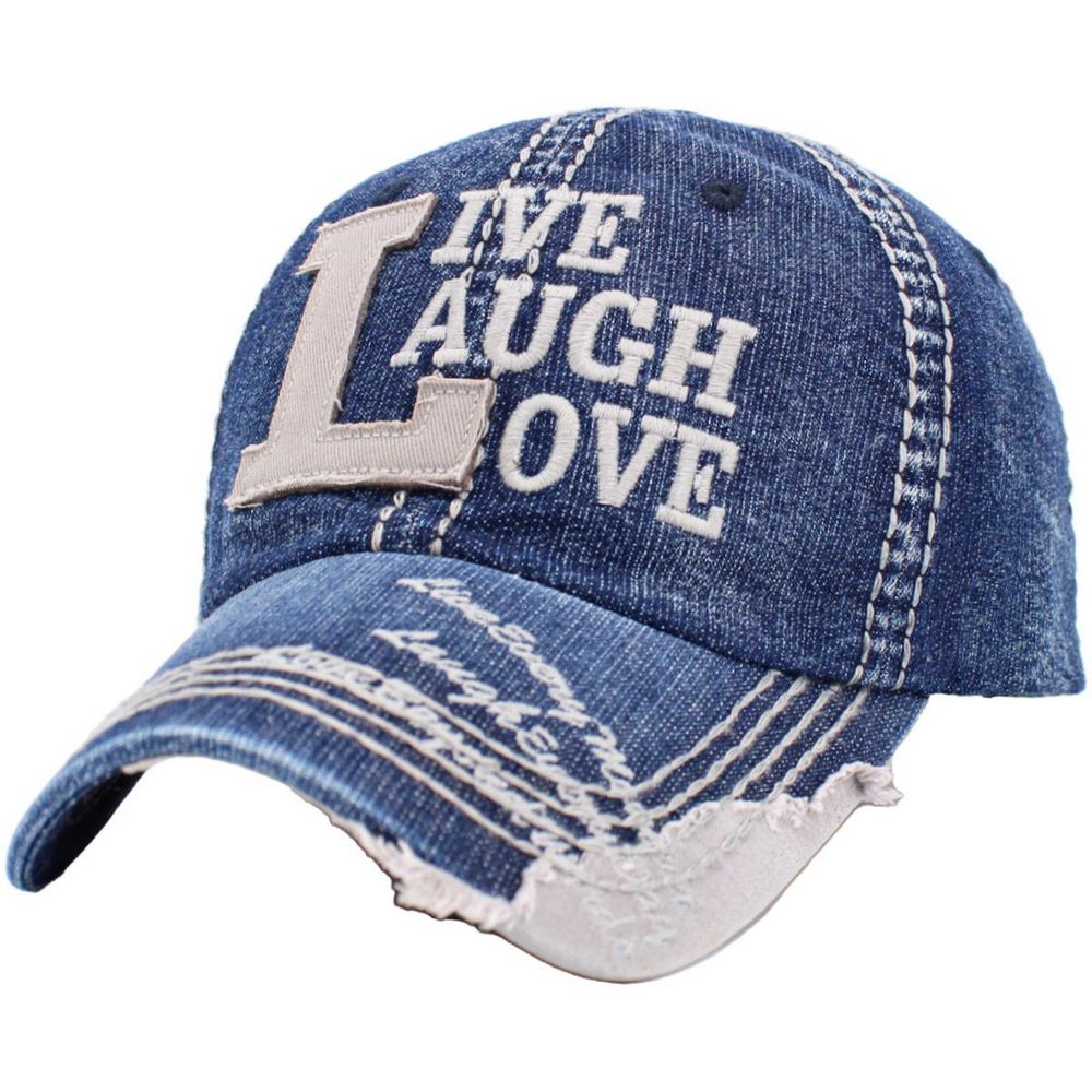 LIVE, LAUGH, LOVE Vintage Ball Cap - vælg mellem 8 farver - Baseball Cap fra Ethos hos The Prince Webshop