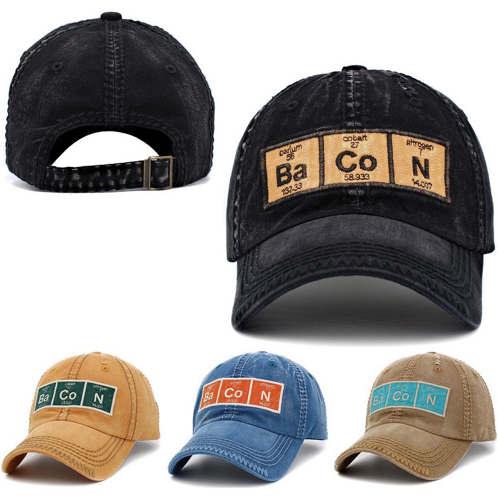 Ba Co N Periodic Table Vintage Ballcap - vælg mellem 4 farver - Baseball Cap fra Ethos hos The Prince Webshop