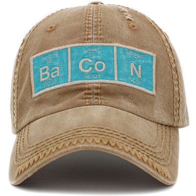Ba Co N Periodic Table Vintage Ballcap - vælg mellem 4 farver - Baseball Cap fra Ethos hos The Prince Webshop