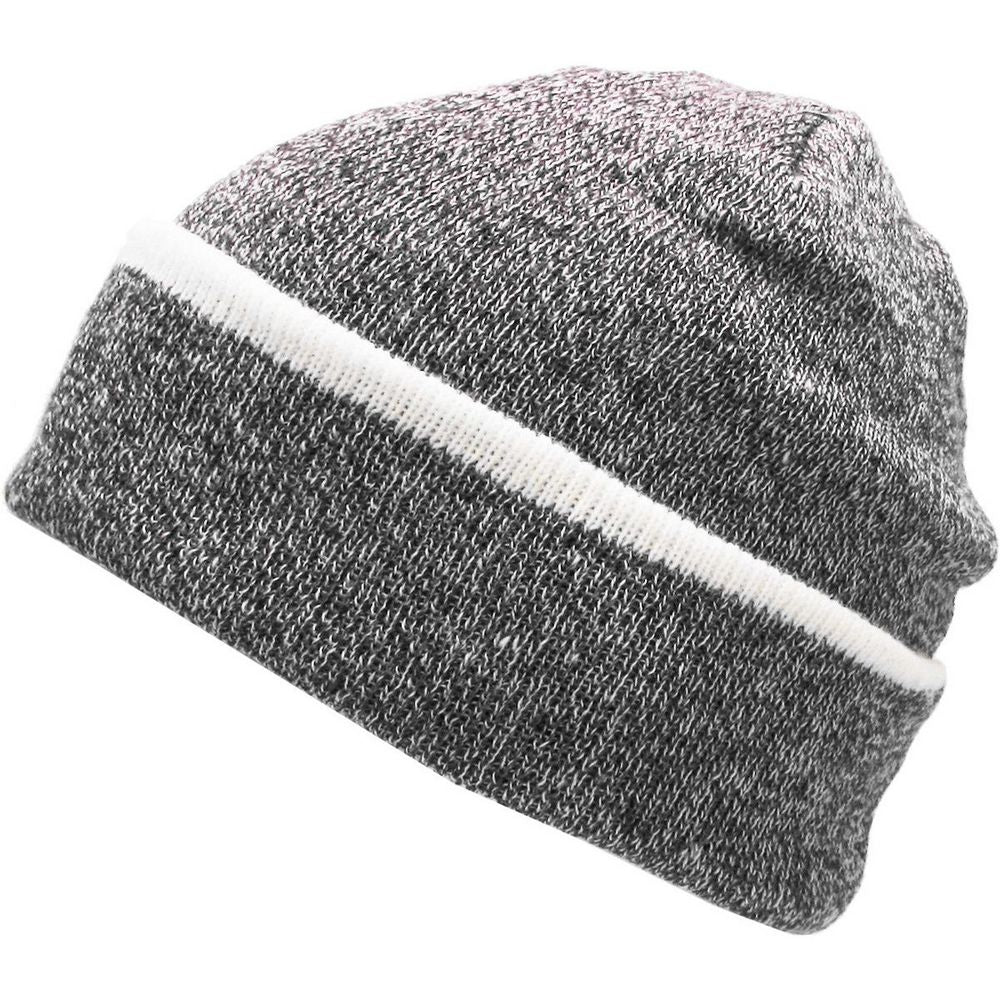 Ethos Heather Slouchy Beanie Hue - Sort Meleret - Hue fra Ethos hos The Prince Webshop