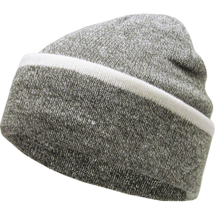 Ethos Heather Slouchy Beanie Hue - Grøn Meleret - Hue fra Ethos hos The Prince Webshop