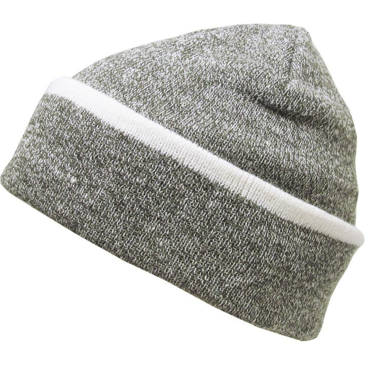 Ethos Heather Slouchy Beanie Hue - Grøn Meleret - Hue fra Ethos hos The Prince Webshop