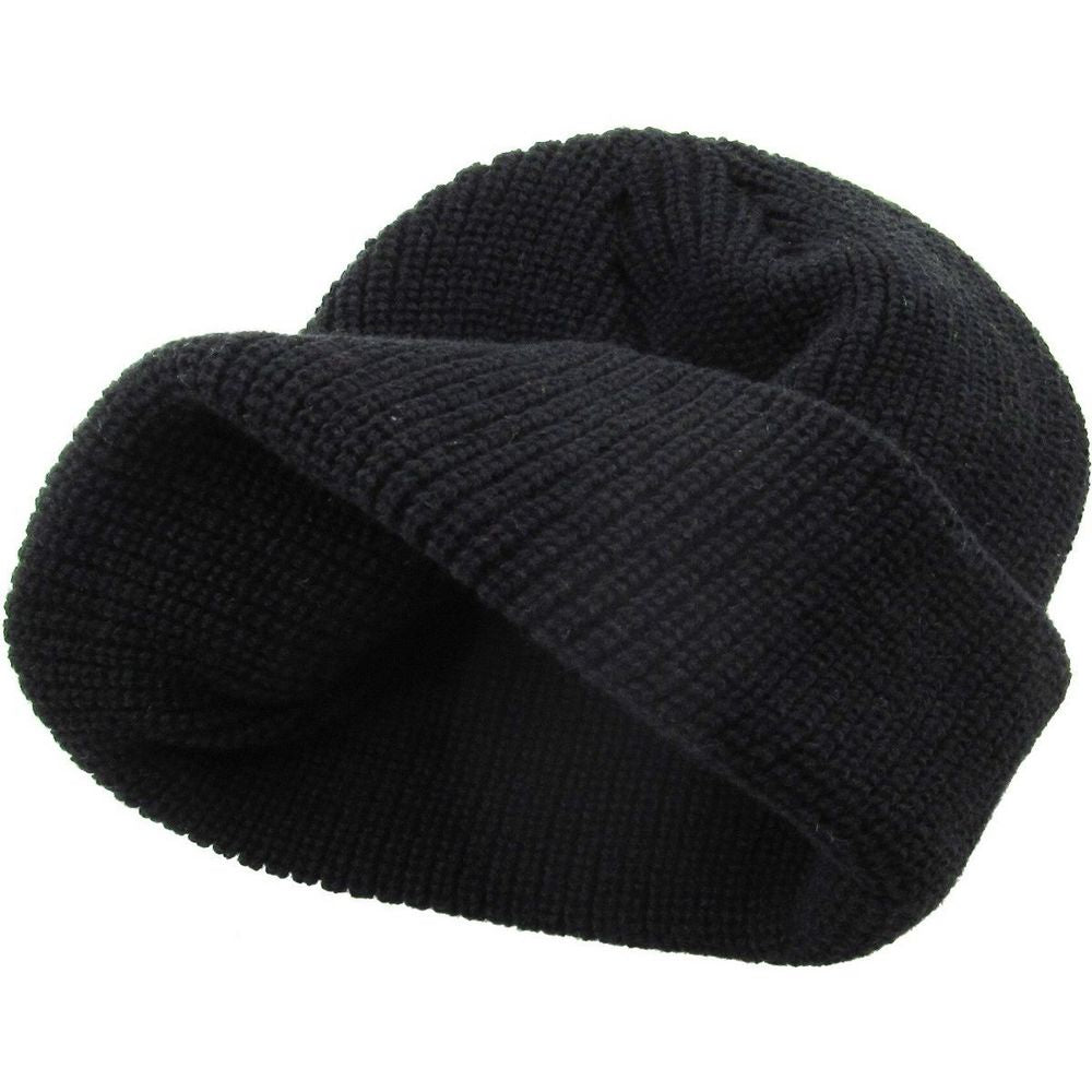 Ethos FISHERMAN BEANIE - SORT acryl hue i klassisk fisker stil - Hue fra Ethos hos The Prince Webshop