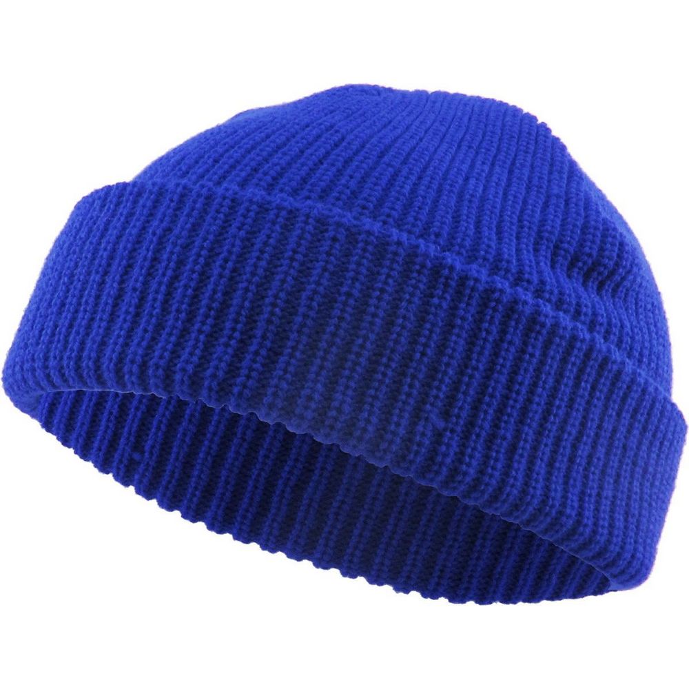 Ethos FISHERMAN BEANIE - KONGEBLÅ acryl hue i klassisk fisker stil - Hue fra Ethos hos The Prince Webshop