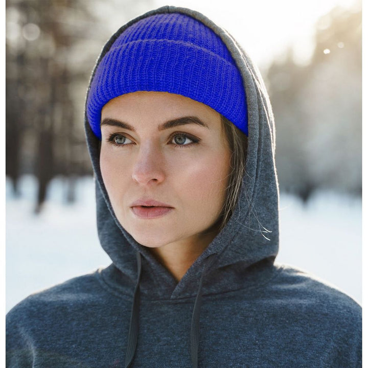 Ethos FISHERMAN BEANIE - KONGEBLÅ acryl hue i klassisk fisker stil - Hue fra Ethos hos The Prince Webshop