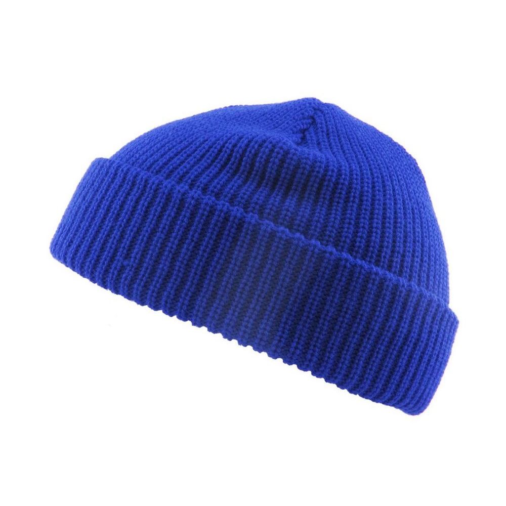 Ethos FISHERMAN BEANIE - KONGEBLÅ acryl hue i klassisk fisker stil - Hue fra Ethos hos The Prince Webshop