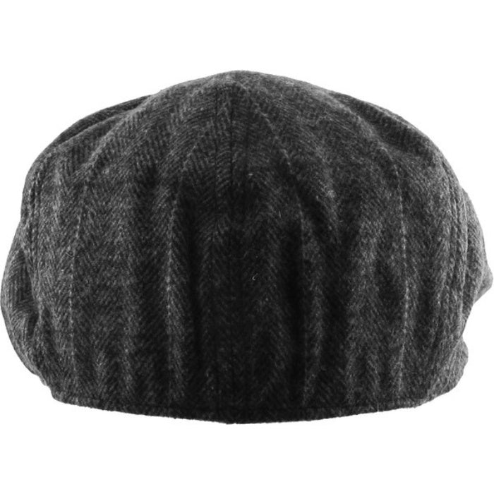 Mørkegrå Birmingham Herringbone Sixpence Floppy - Flat Cap fra Ethos hos The Prince Webshop