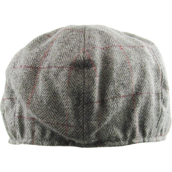 Grå Birmingham Herringbone Sixpence Floppy - Flat Cap fra Ethos hos The Prince Webshop