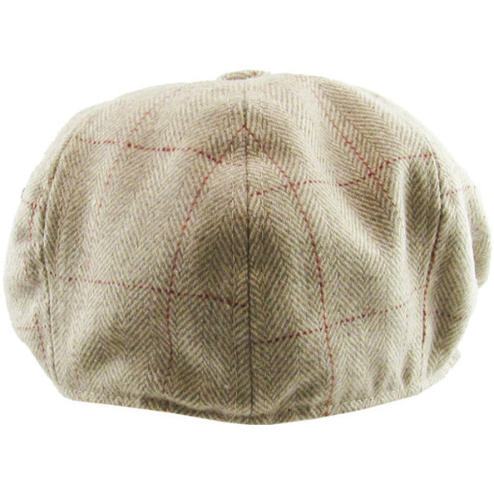 Lysebrun Birmingham Herringbone Sixpence Floppy - Flat Cap fra Ethos hos The Prince Webshop