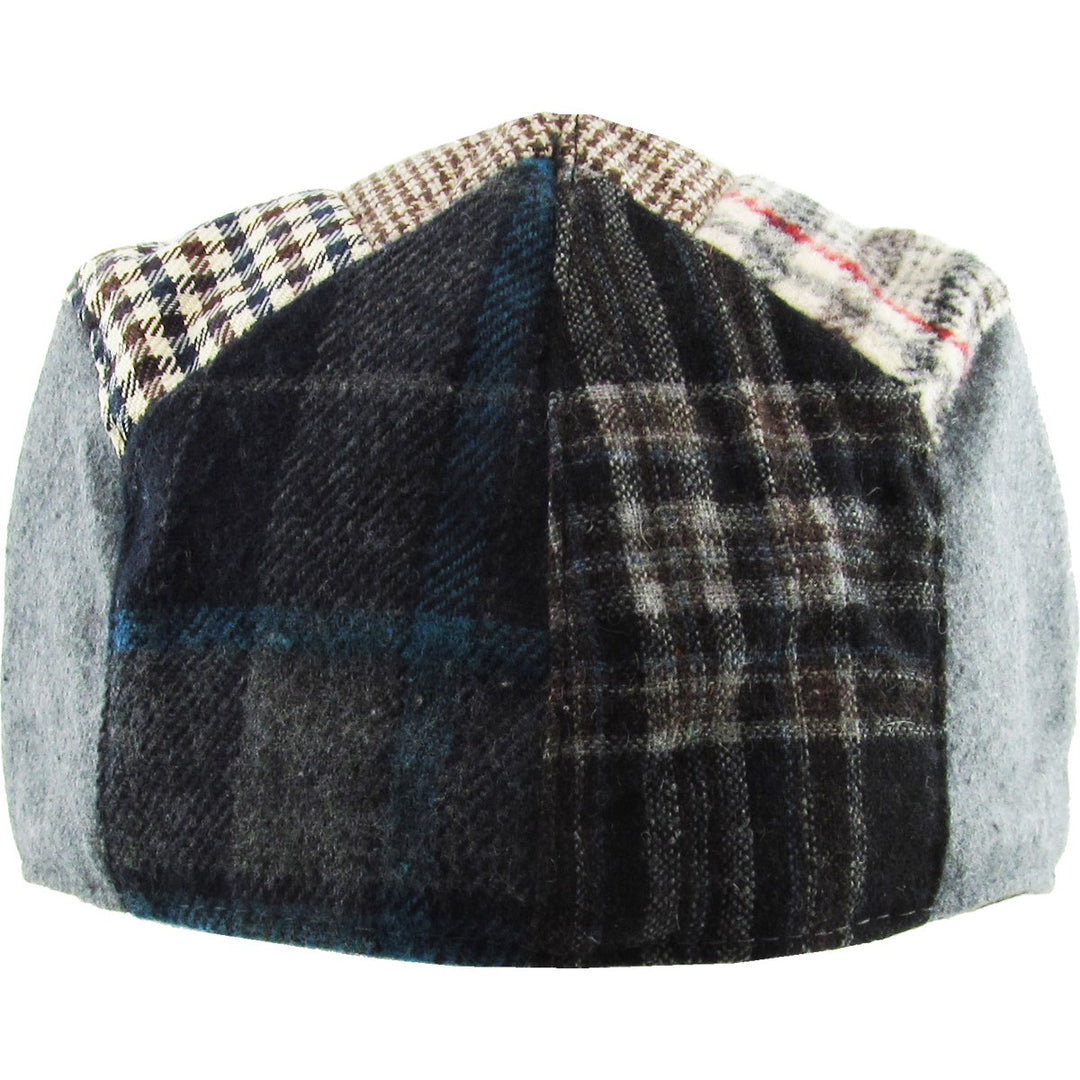 Ethos Patchwork Flat Cap Grey Plaid - Flat Cap fra Ethos hos The Prince Webshop