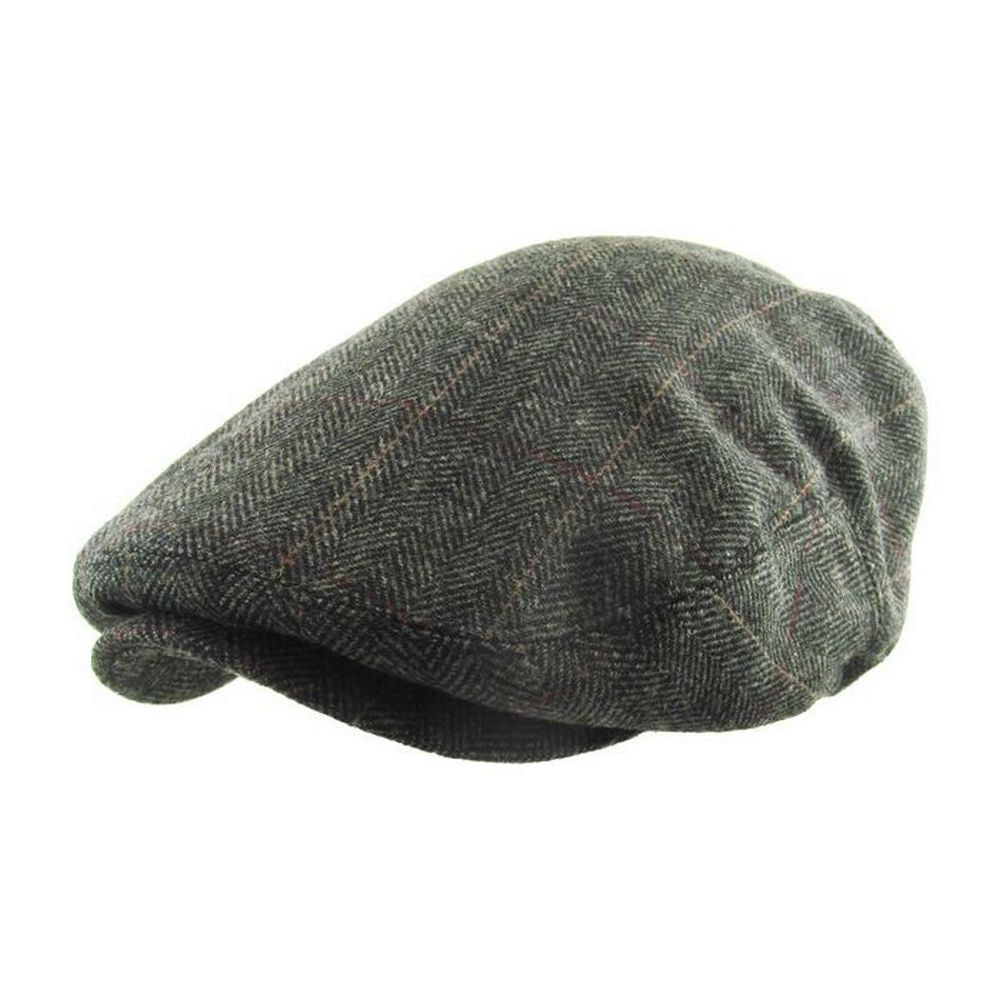 Original Bonderøvs Sixpence - Mørkegrå Sildeben - Flat Cap fra Ethos hos The Prince Webshop