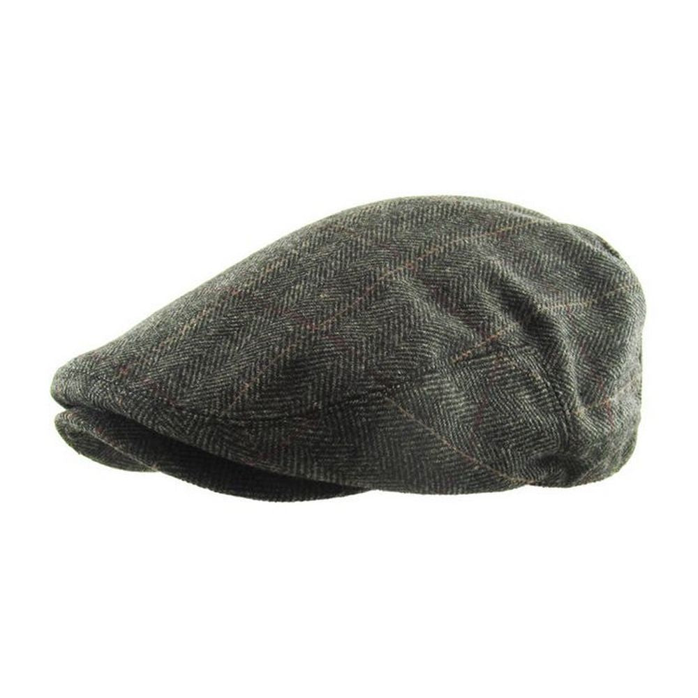 Original Bonderøvs Sixpence - Mørkegrå Sildeben - Flat Cap fra Ethos hos The Prince Webshop