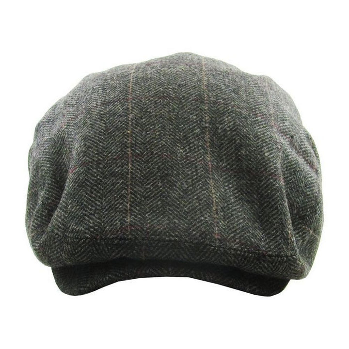 Original Bonderøvs Sixpence - Mørkegrå Sildeben - Flat Cap fra Ethos hos The Prince Webshop