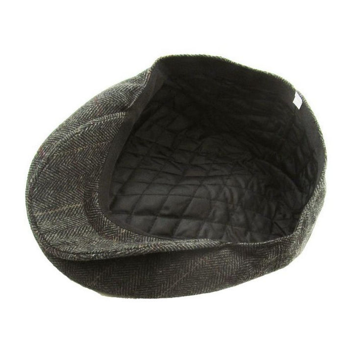 Original Bonderøvs Sixpence - Mørkegrå Sildeben - Flat Cap fra Ethos hos The Prince Webshop