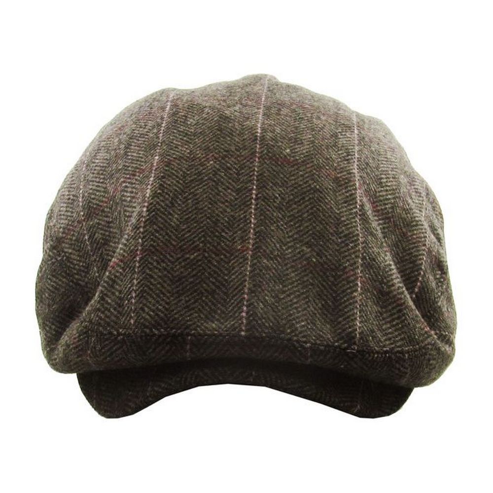 Original Bonderøvs Sixpence - Mørkebrun Sildeben - Flat Cap fra Ethos hos The Prince Webshop