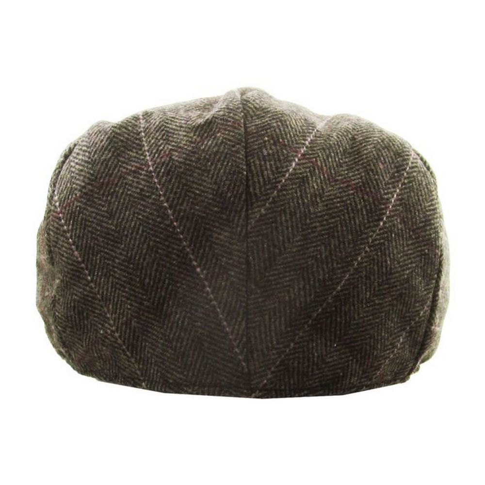 Original Bonderøvs Sixpence - Mørkebrun Sildeben - Flat Cap fra Ethos hos The Prince Webshop