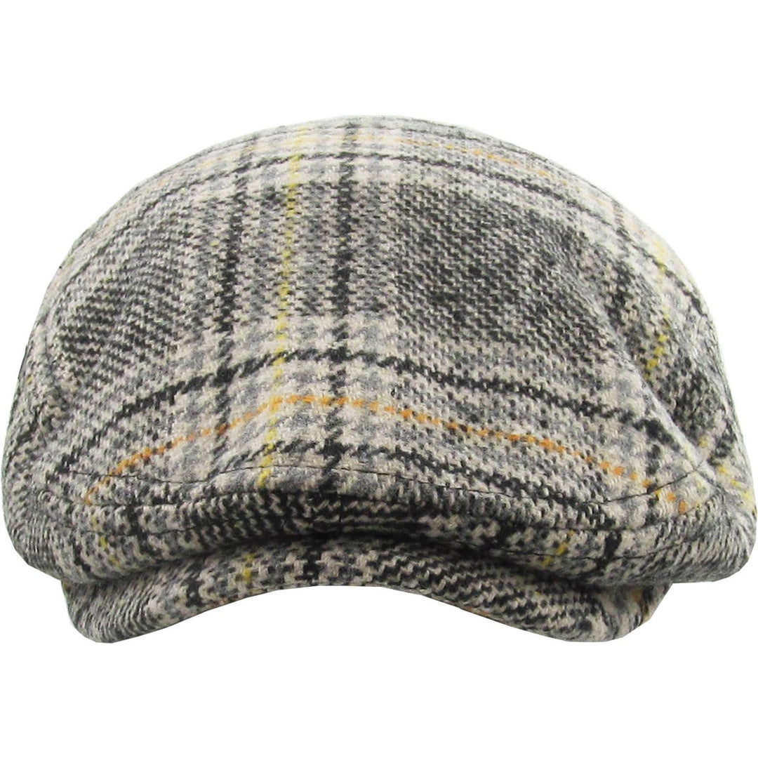 Plaid Ascot Flat Cap Black Mix Sixpence - Flat Cap fra Ethos hos The Prince Webshop