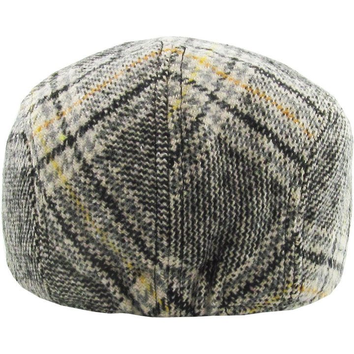 Plaid Ascot Flat Cap Black Mix Sixpence - Flat Cap fra Ethos hos The Prince Webshop