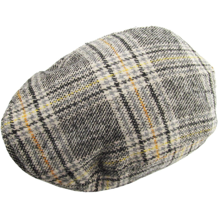 Plaid Ascot Flat Cap Black Mix Sixpence - Flat Cap fra Ethos hos The Prince Webshop