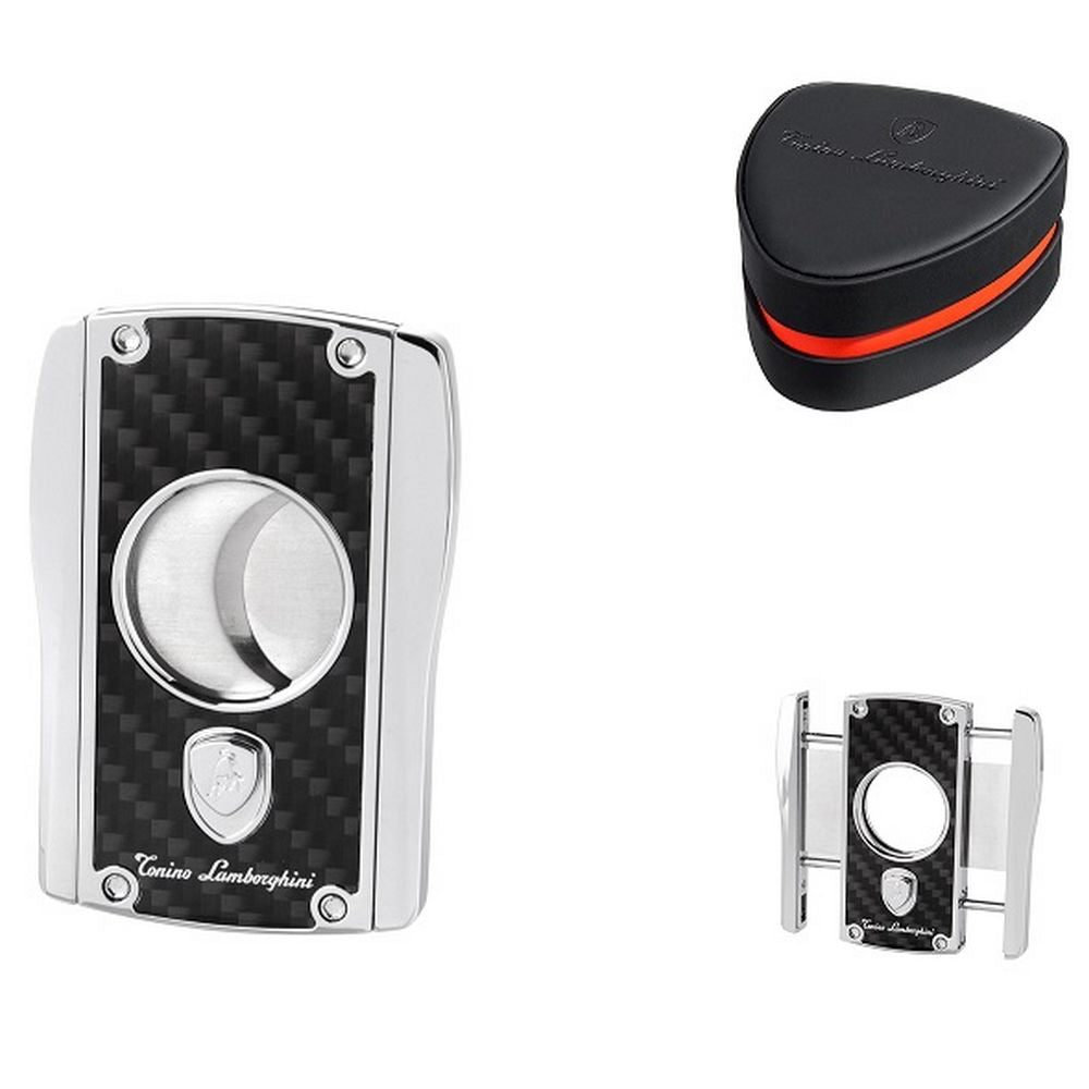 Lamborghini Aldebaran Cigar Cutter - Sort Carbon - Cigar Klipper fra Conino Lamborghini hos The Prince Webshop