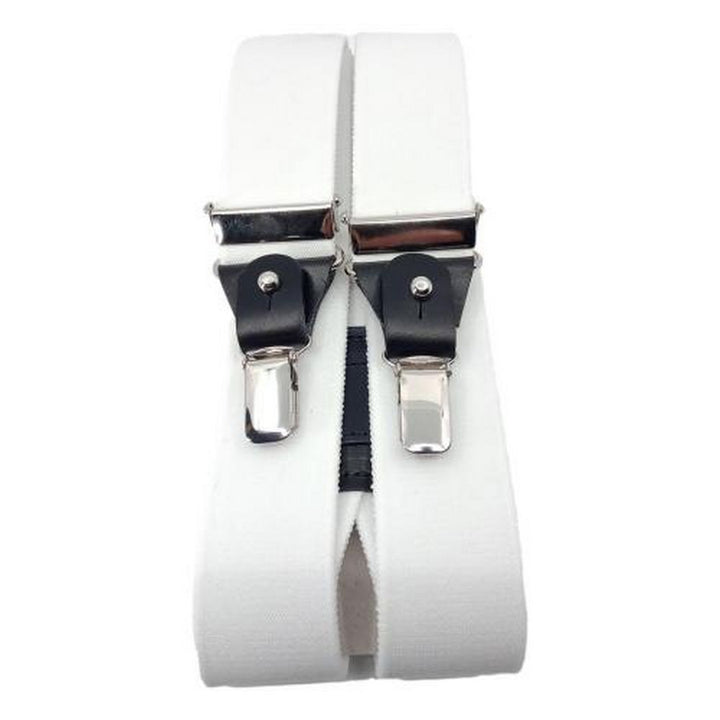 Lögum LUX - Brede Hvide Y Seler med Læder og Clips - Seler fra LÖGUM hos The Prince Webshop