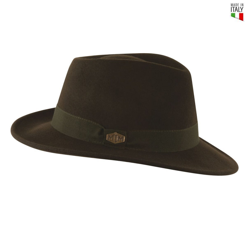 MJM Paul Loden Uld Filt Hat W&C - S (56 cm) - Fedora Hat fra MJM Hats hos The Prince Webshop