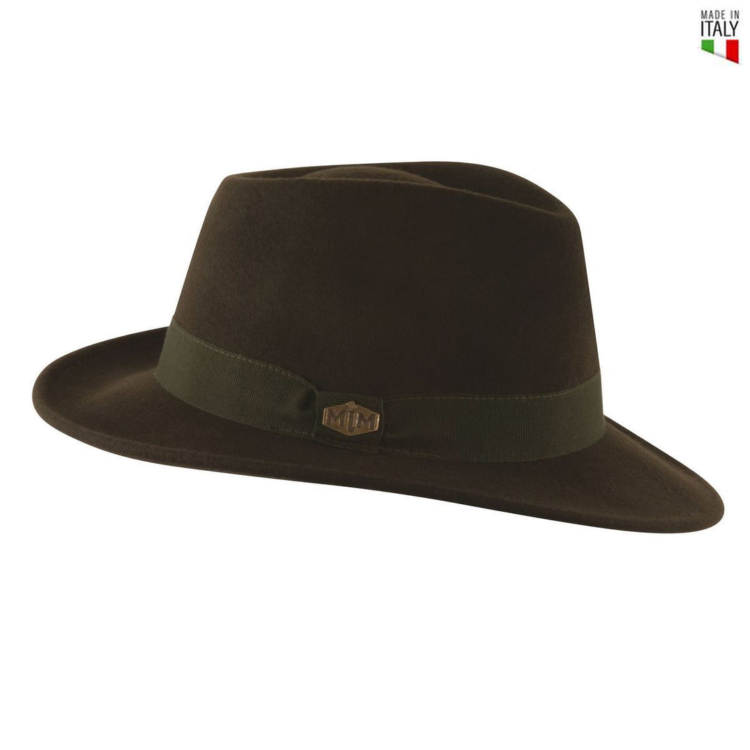 MJM Paul Loden Uld Filt Hat W&C - S (56 cm) - Fedora Hat fra MJM Hats hos The Prince Webshop