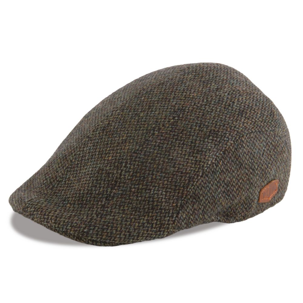 MJM Maddy Green Virgin Wool Flat Cap - Grøn Sixpence - Flat Cap fra MJM Hats hos The Prince Webshop