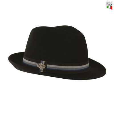 MJM Oscar Trilby Filt Hat - Sort - Trilby Hat fra MJM Hats hos The Prince Webshop