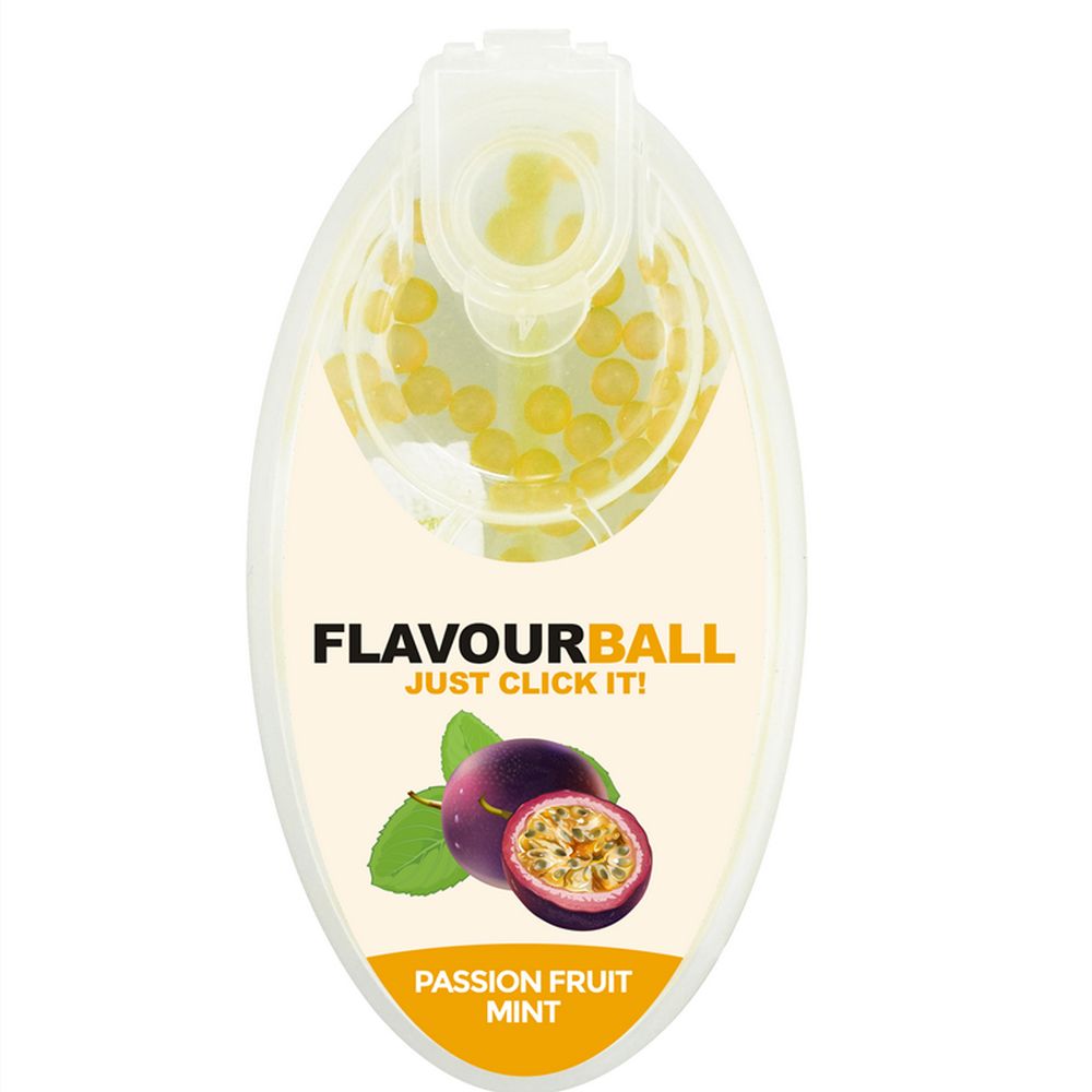 100 stk Passionfruit Mint Flavour Balls i Pod - Aroma Kugler fra FLAVOUR BALLS hos The Prince Webshop