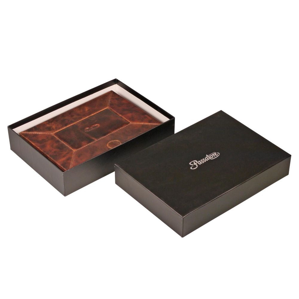Passatore Humidor til 8-10 Cigarer i Brunt Antik Læder - Cigar Humidor fra Passatore hos The Prince Webshop