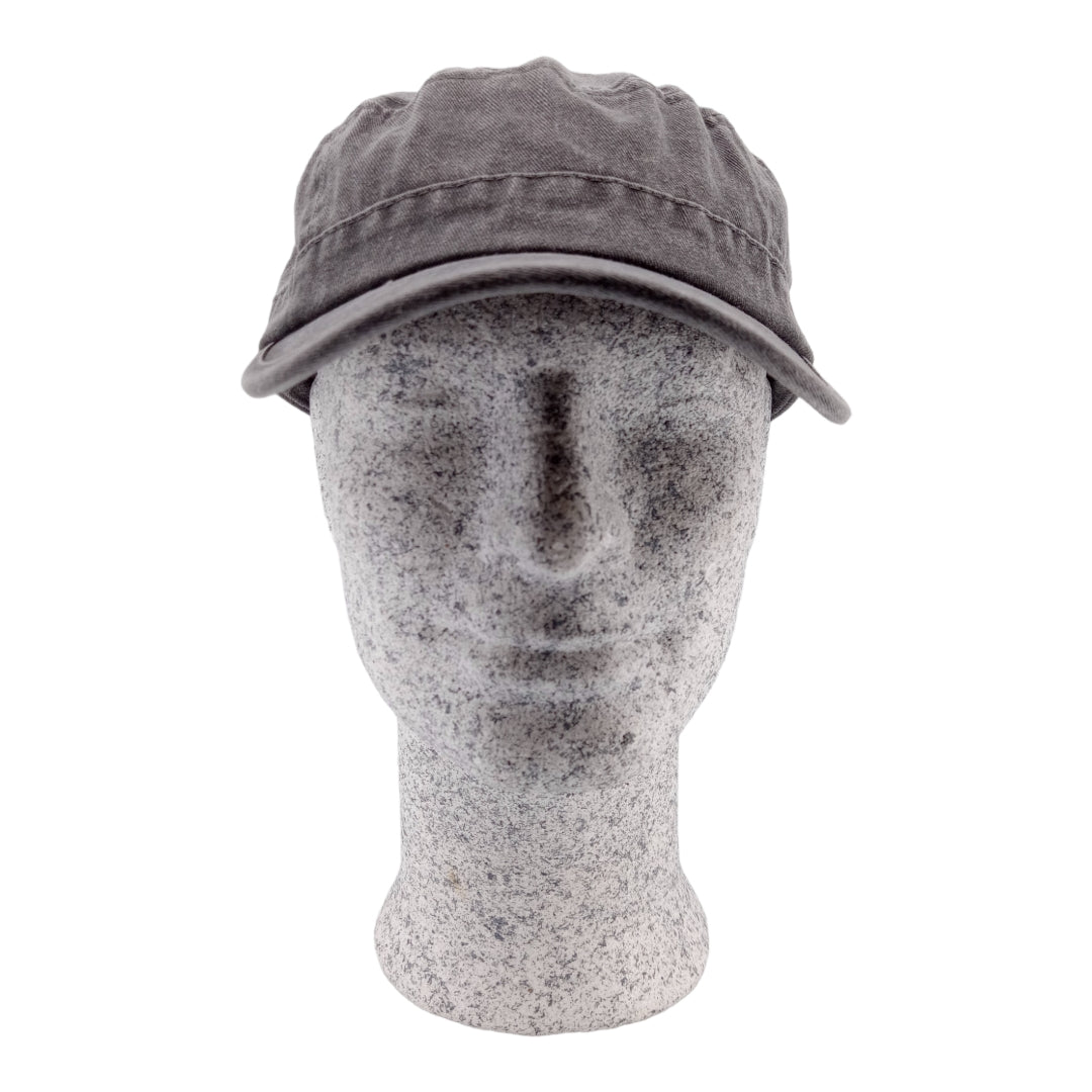 MJM CUBA Army Cap Dyed Cotton Twill - Svart