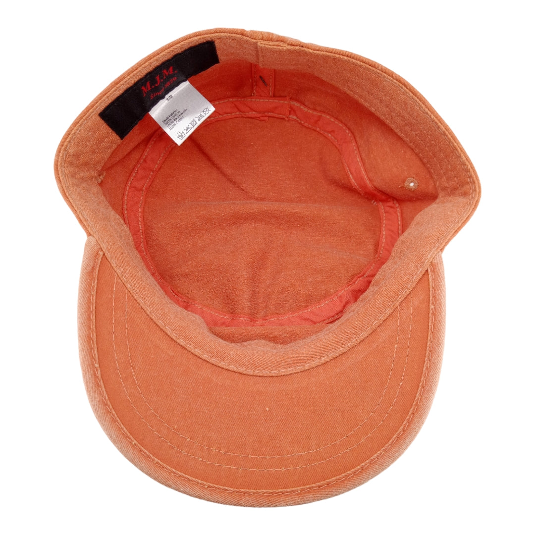 MJM CUBA Army Cap Färgad bomullstwill - Orange