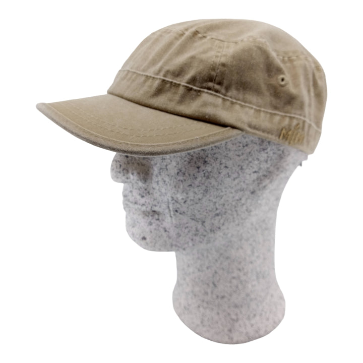 MJM Kuba Army Cap färgad bomullstwill - Beige